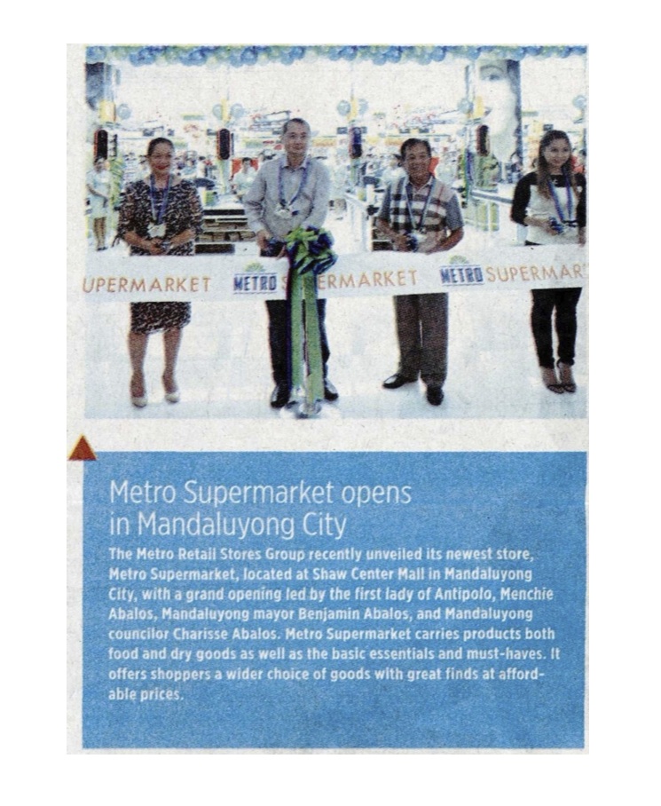 Metro Supermarket opens in Mandaluyong City
