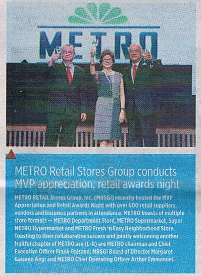 METRO Retail Stores Group conducts MVP appreciation retail awards night