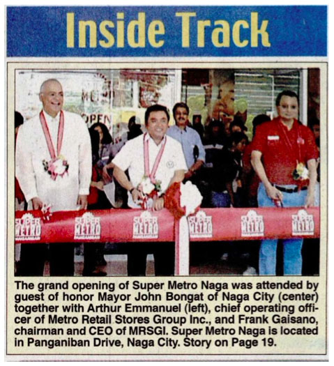 Super Metro Hypermarket Opens in Naga City Philstar
