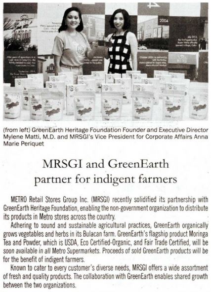 MRSGI and GreenEarth partner for indigent farmers