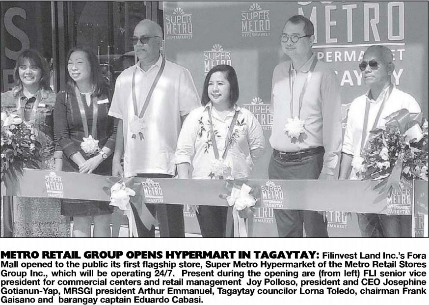 Metro Retail Group Opens Hypermart in Tagaytay