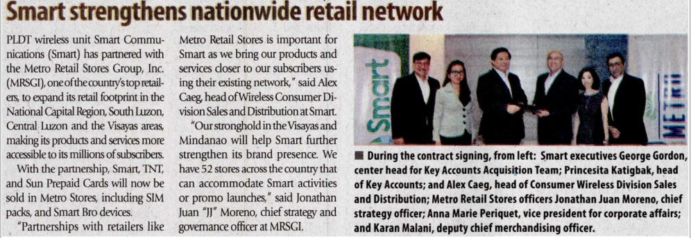 Smart strengthens nationwide retail network manila times