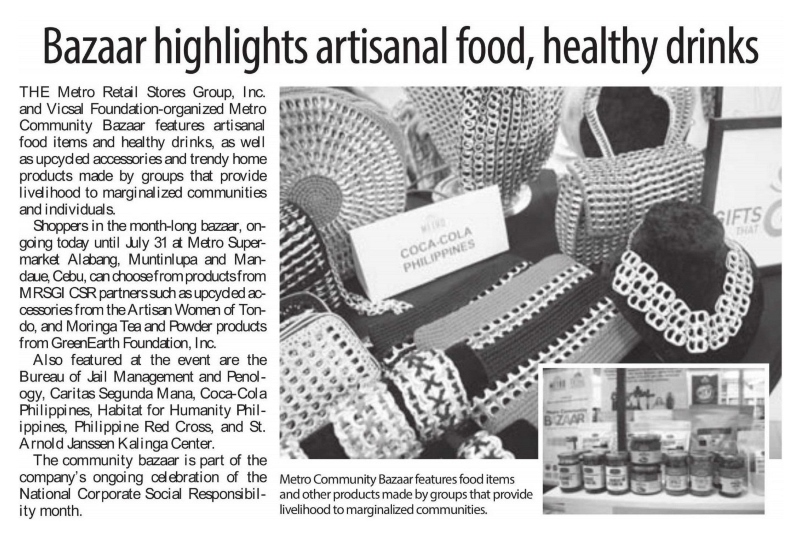 Bazaar highlights artisanal food healthy drinks Manila Standard Today