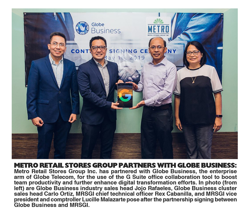 October 28 2019 Metro Retail Stores Group partners with Globe business The Philippine Star