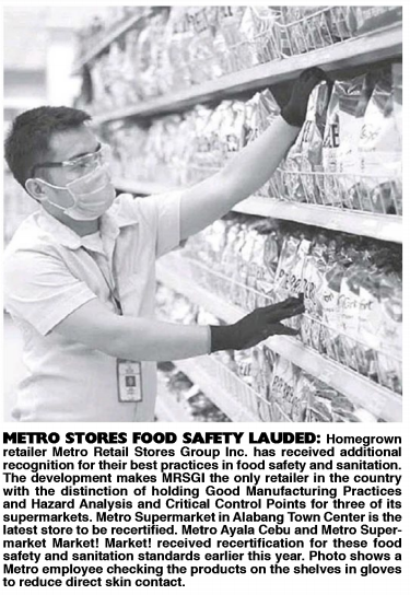 August 5 2020 Metro Stores food safety lauded Philippine Star